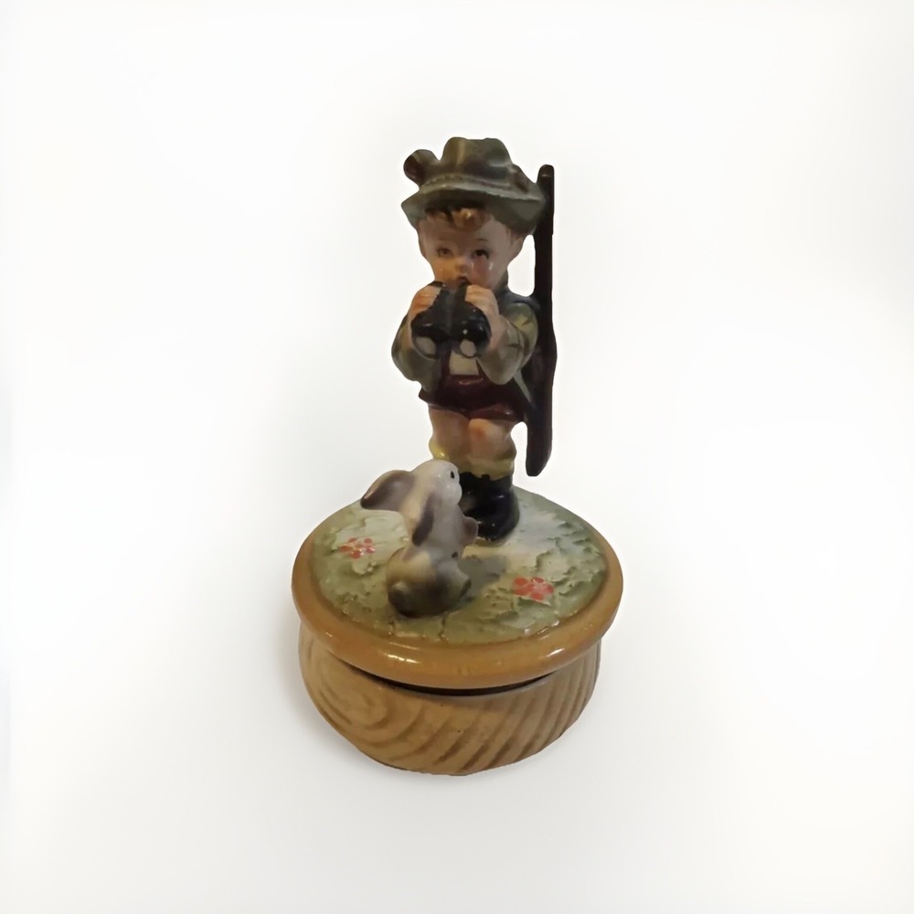 Vintage "Good‎ Hunting" Music Box "This Old Man" Works